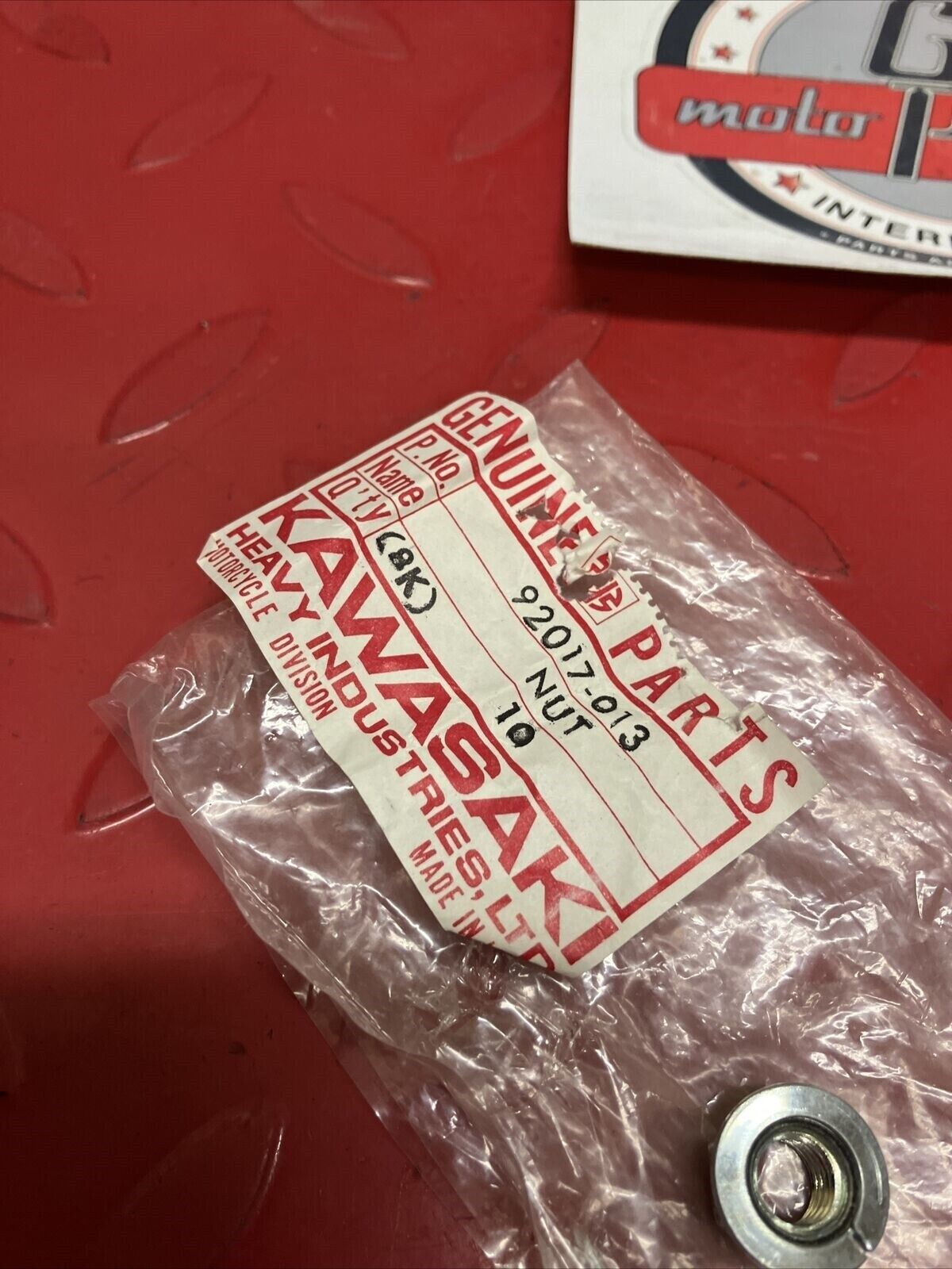 NOS KAWASAKI LOCK NUT 8MM 92017-013 K19