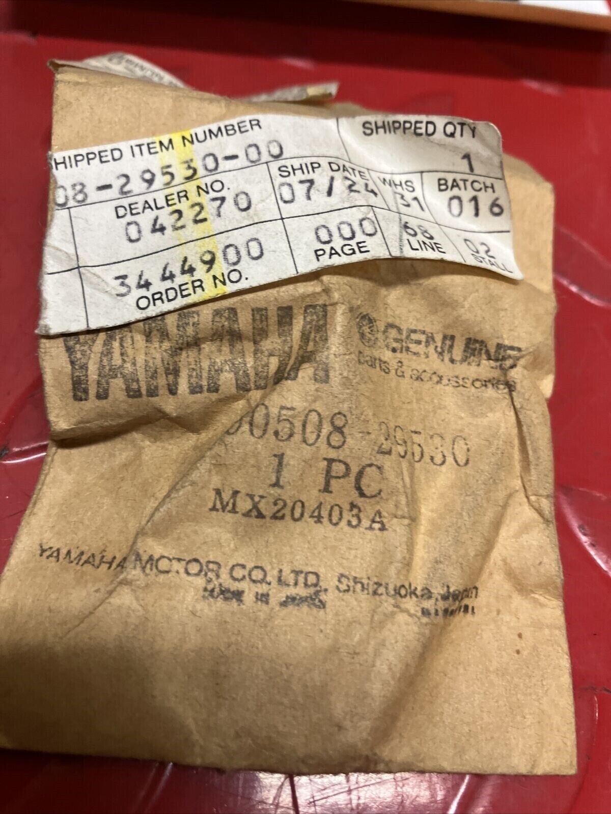 NOS YAMAHA SPRING TORSION 90508-29530-00 Y64