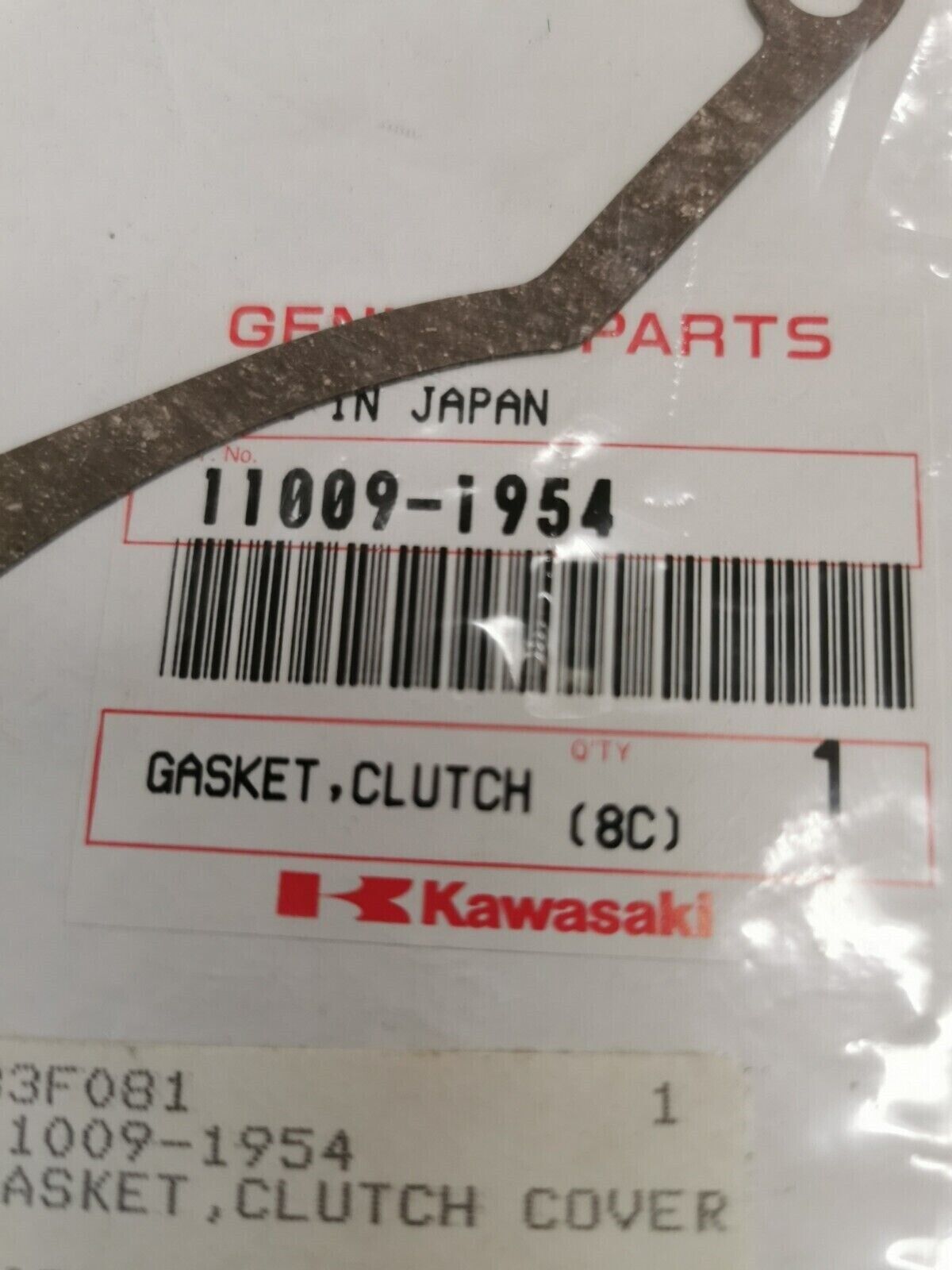 NOS KAWASAKI KX250 KDX250 1991 - 1994 CLUTCH COVER GASKET 11009-1954 K31