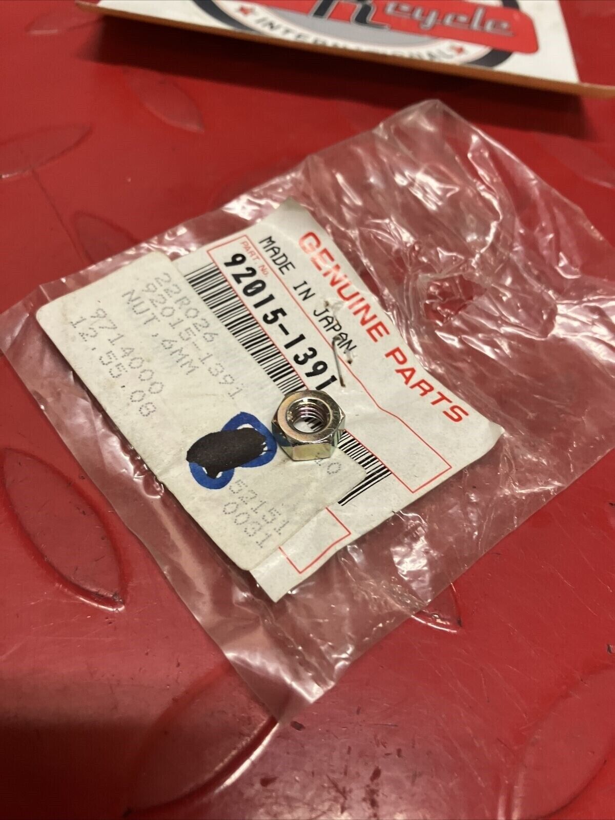 NOS KAWASAKI NUT 6MM 92015-1391 K15