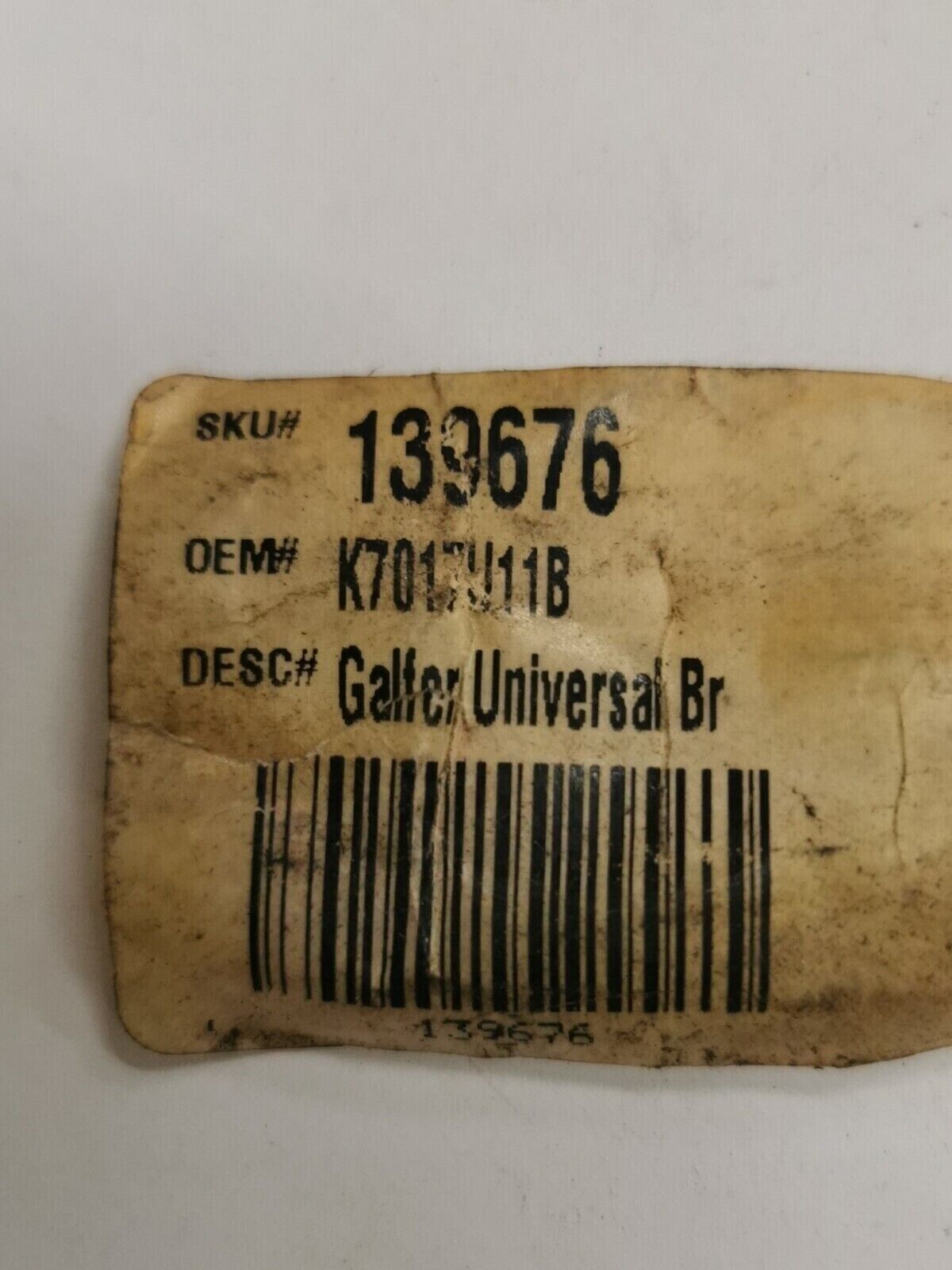 NOS GALFER UNIVERSAL BRAKE LINE  17  K7017U11B J18