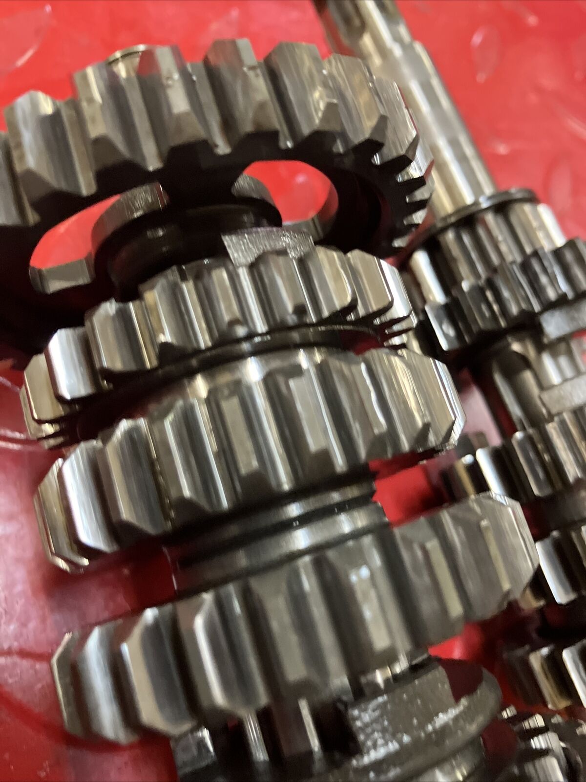 Suzuki RM125 1982 transmission mainshaft countershaft main cunter shaft gear