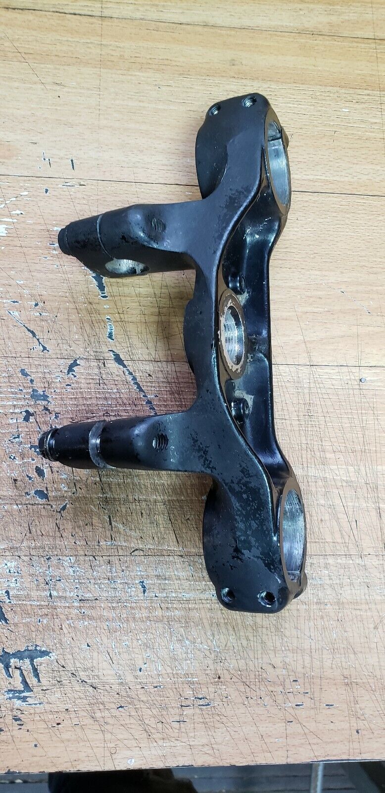 Honda XR350R 1983 1984 steering stem triple clamp tree bridge top crown
