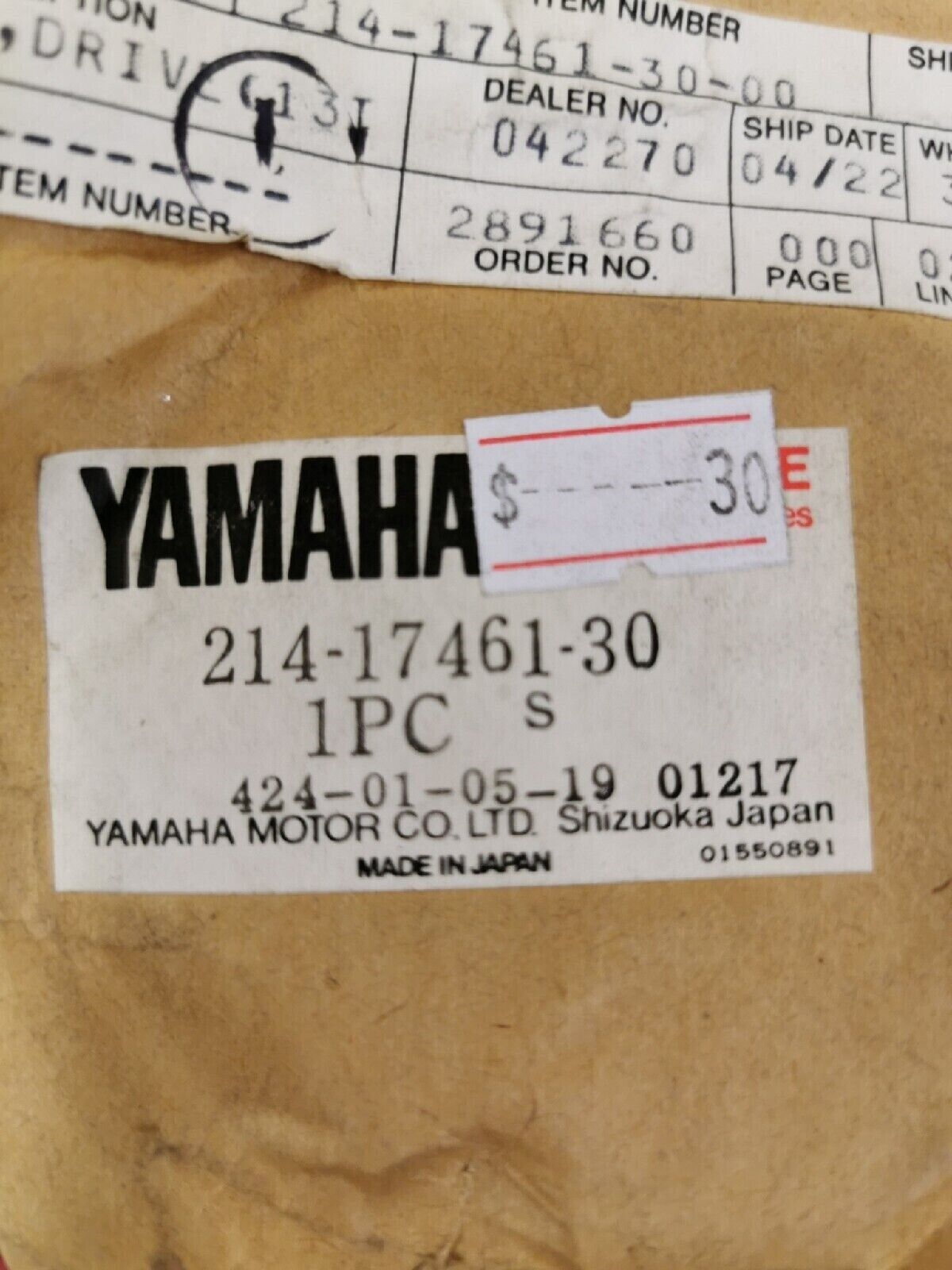 NOS YAMAHA SPROCKET 214-17461-30-00 Superseded by 9383E-13216-00 Y54