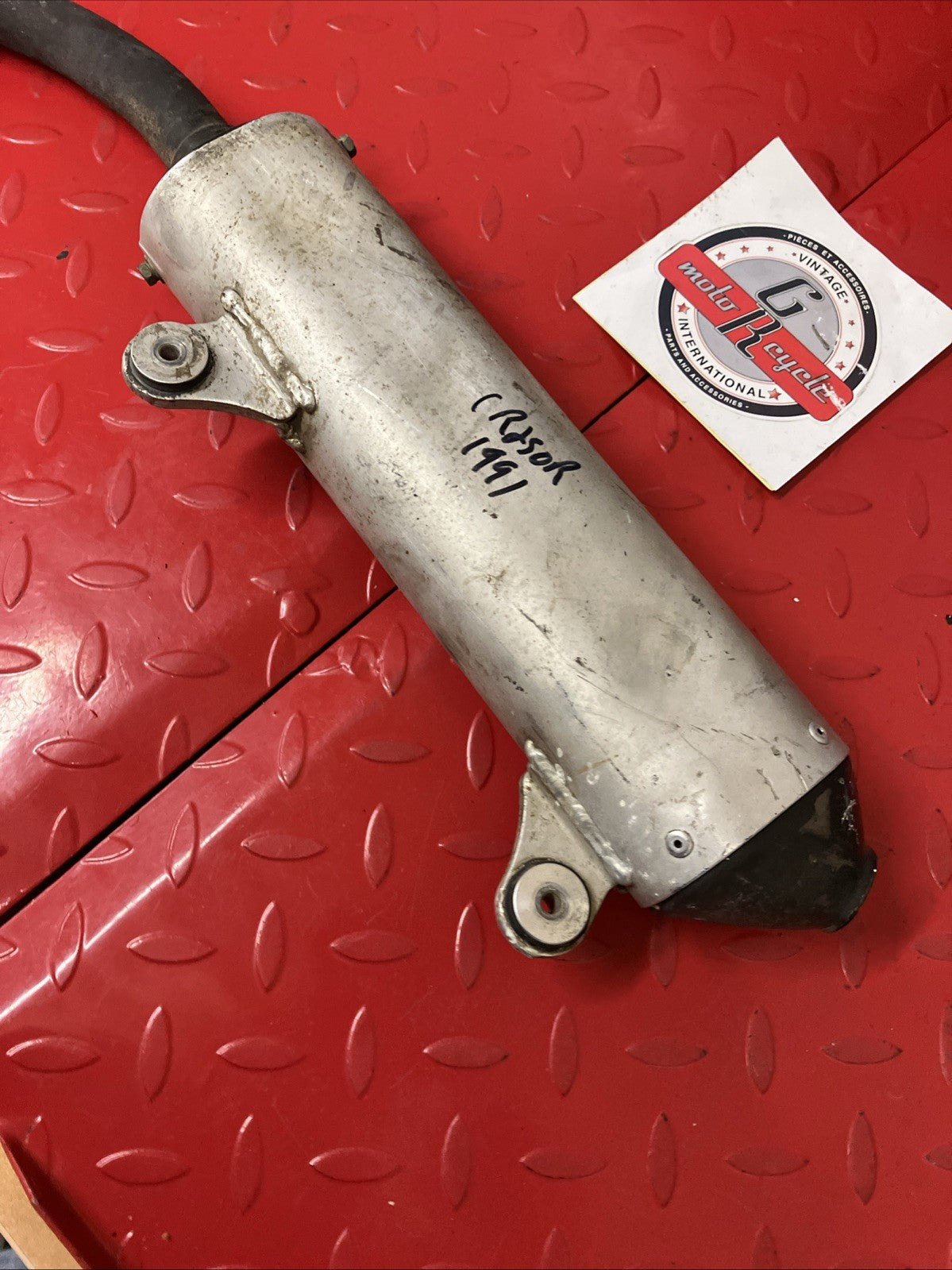 Honda CR250R 1991 OEM exhaust silencer muffler