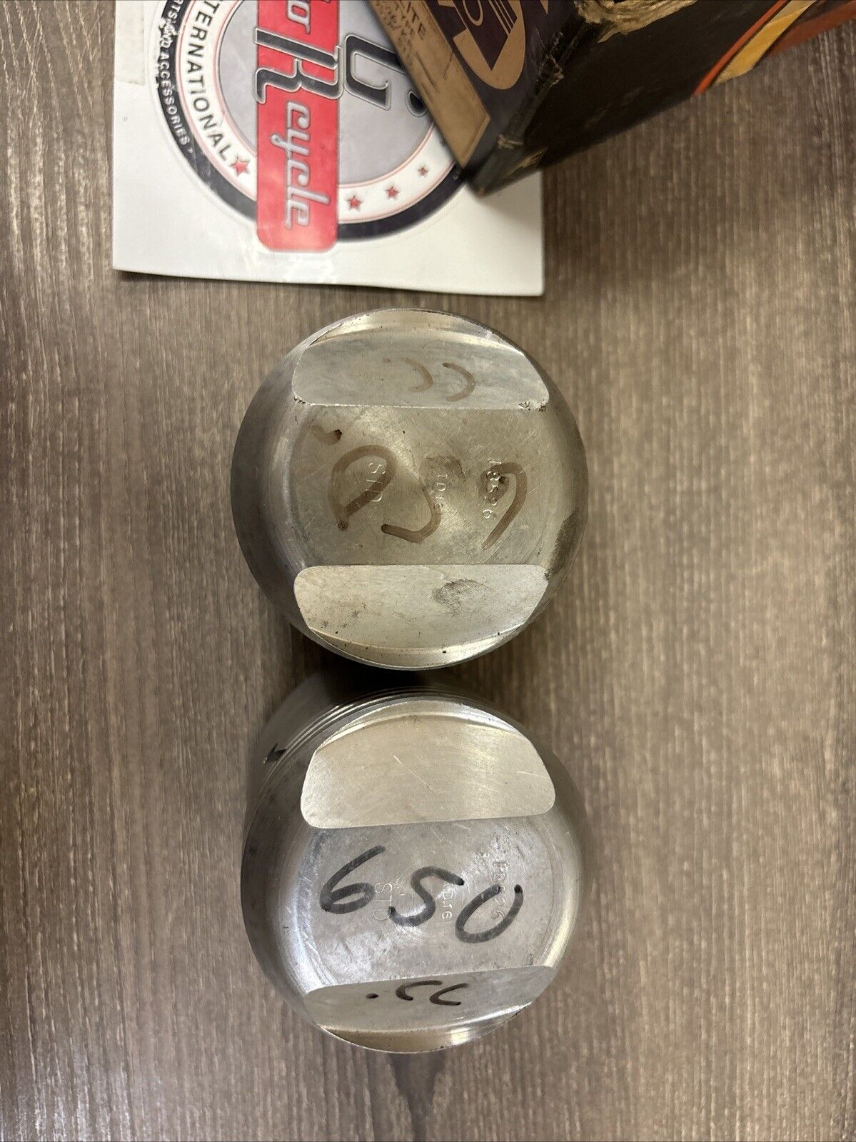 NOS HEPOLITE 650CC BSA PISTON SET STD 75MM POWERMAX 18526 J62
