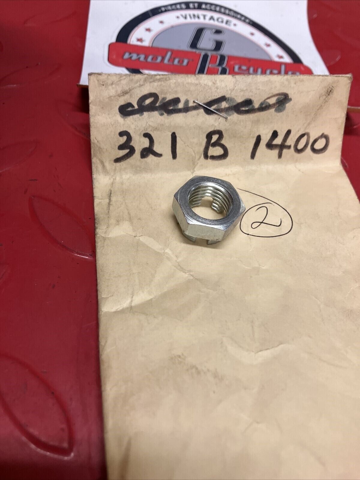 NOS KAWASAKI CASTLE NUT 14MM 321B1400 K18