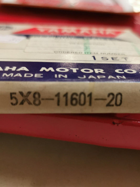 NOS YAMAHA PISTON RING SET 0.50MM 2W6-11601-20 5X8-11601-20 SUB 3JM-11601-20 Y32