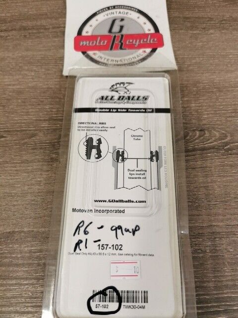 NOS ALL BALLS CR125R  H2 KDX250  KLX300 FORK DUST SEAL KIT 57-102 J53