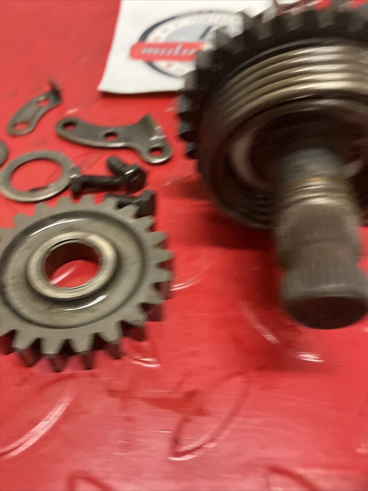 Yamaha DT250 1977 kickstarter kick starter shaft spindle gear assy DT400 1978