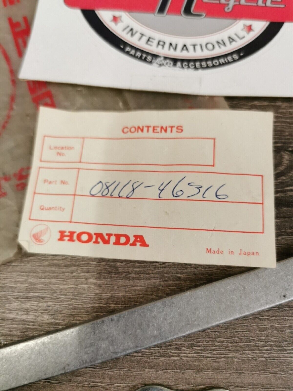 NOS HONDA Headset Tools 08118-46316 H47