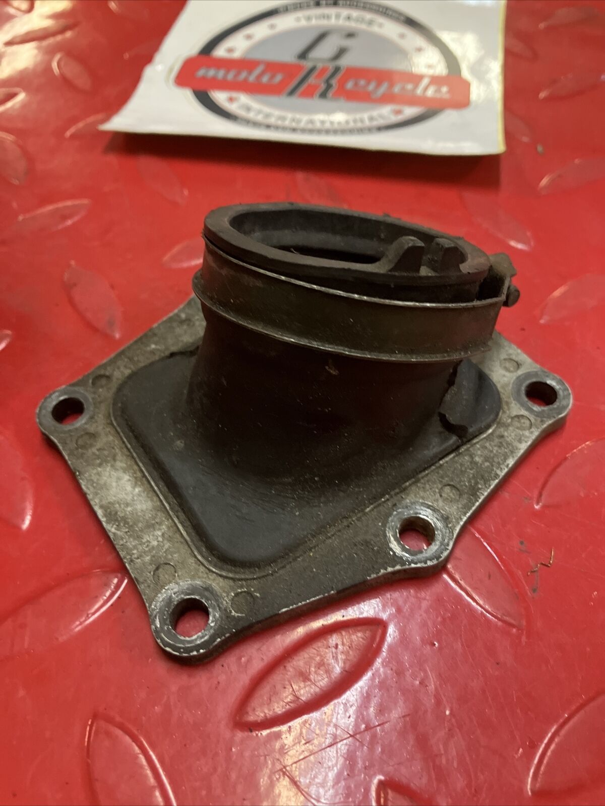 Honda CR250R 1984 intake manifold carburetor insulator boot 1985 NICE
