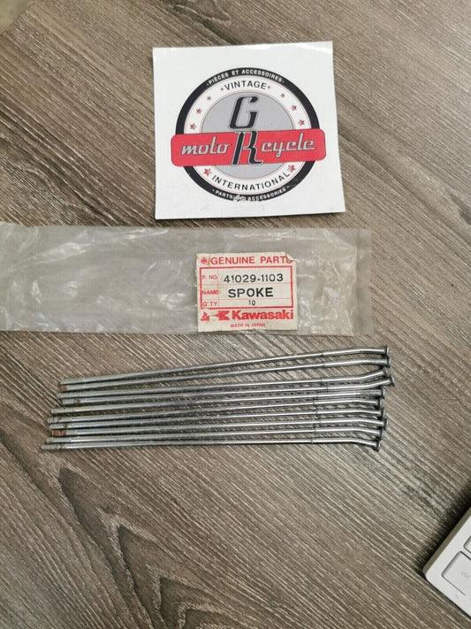 NOS KAWASAKI KDX250 KX500 1983 1984 SPOKE INNER RR LH 190 41029-1103 K28