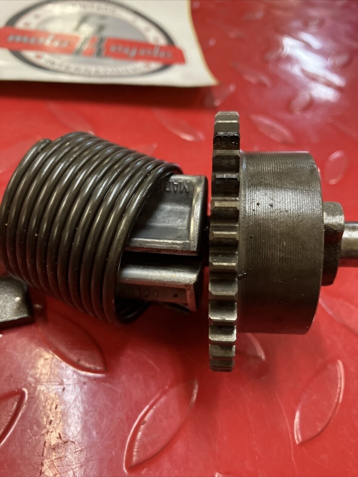 Kawasaki G5 1972 kickstarter kick starter spindle shaft gear