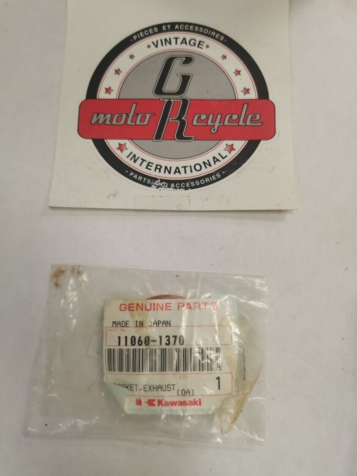 NOS KAWASAKI KX1215 1994 - 2002 EXHAUST PIPE GASKET 11060-1370 K32