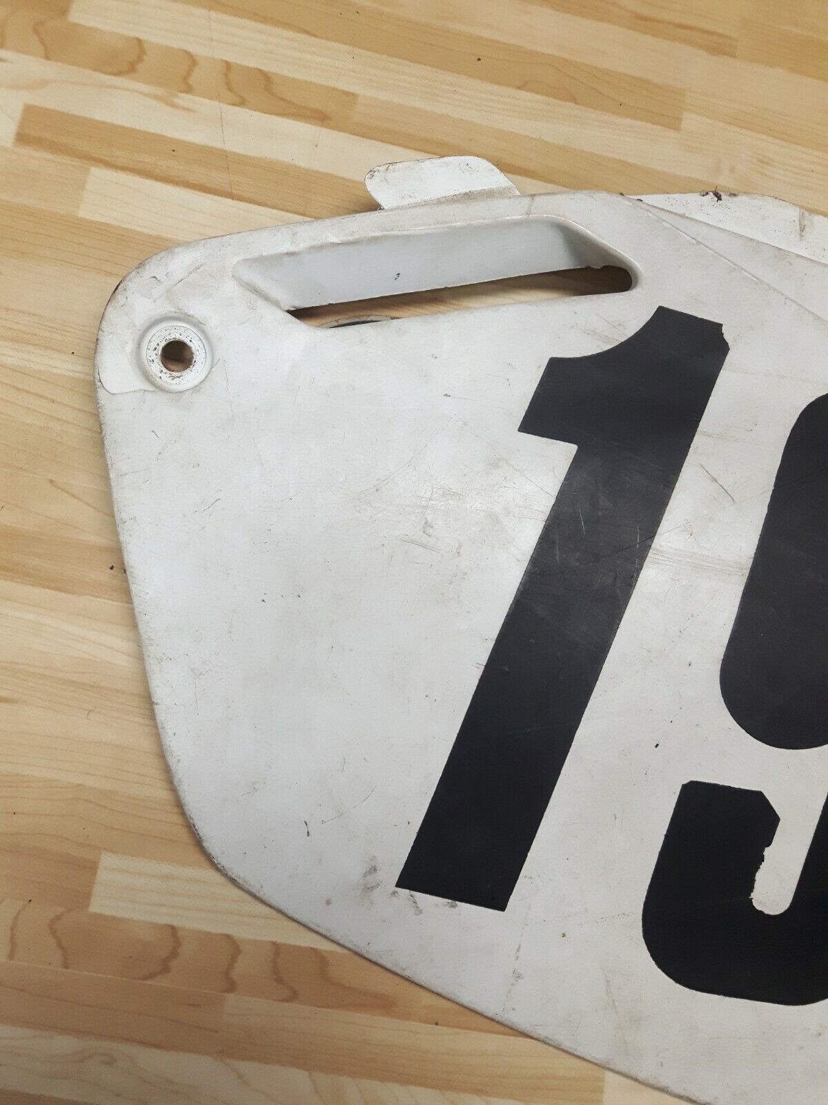 Honda CR250R 1990 left side cover panel number plate 2