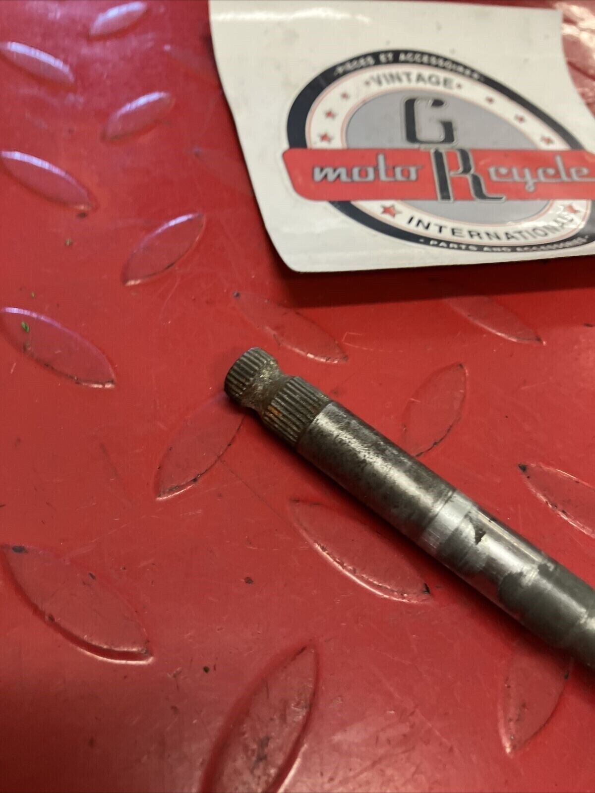 Honda XR75 1973 transmission gearshift gear shift shaft spindle 1974 1975 1976
