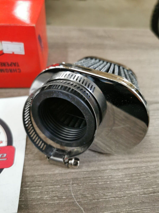 NOS Chrome Cap Air Filter 42MM 15-0033 J26