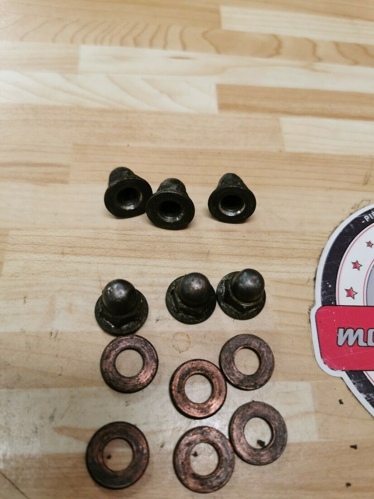 Suzuki RM250 2000 cylinder head jug barrel cover nut washer 09159-08049