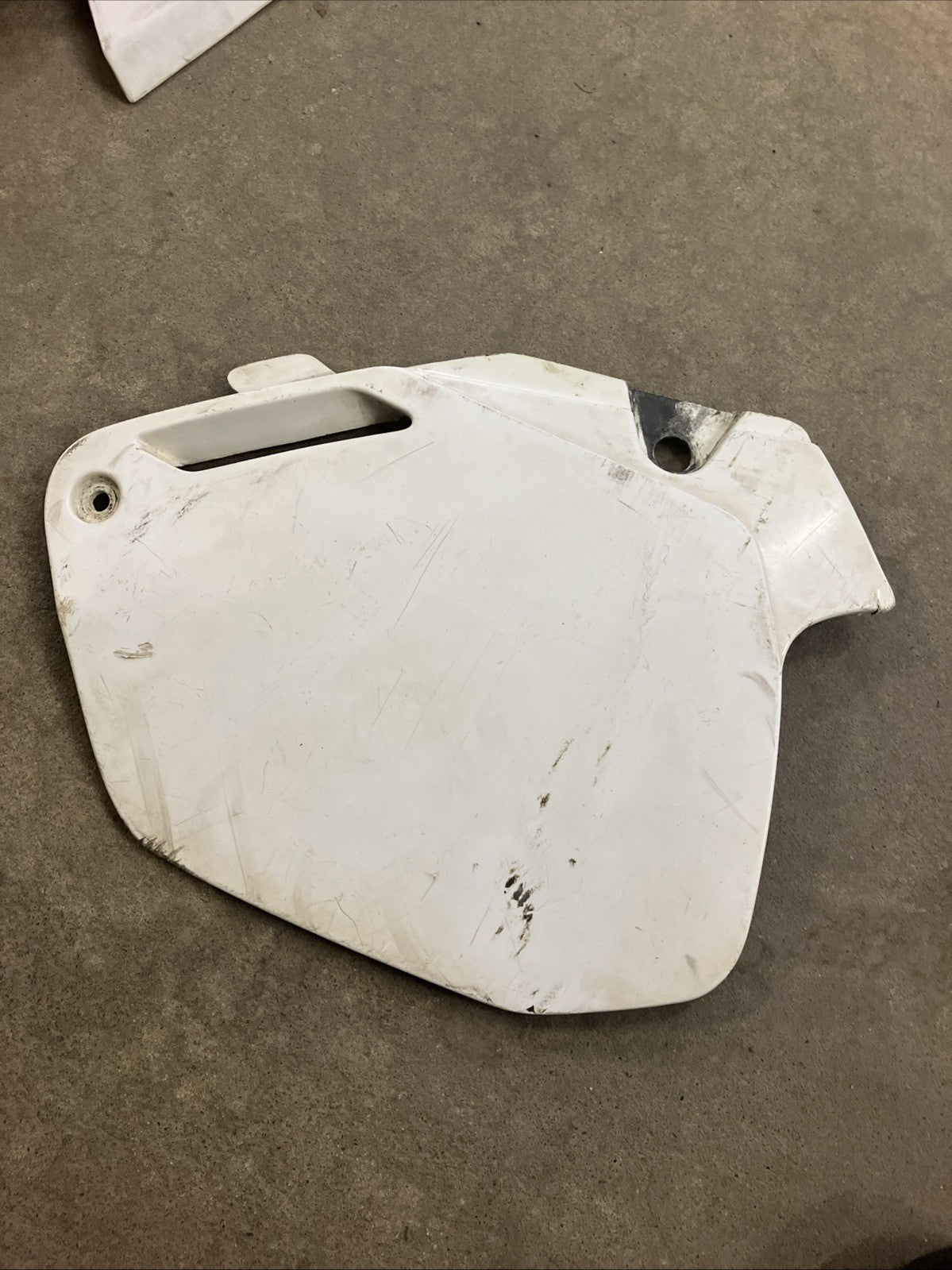 Honda CR250R 1991 1990 OEM Fender side cover number plate shroud KIT CR125R 1992