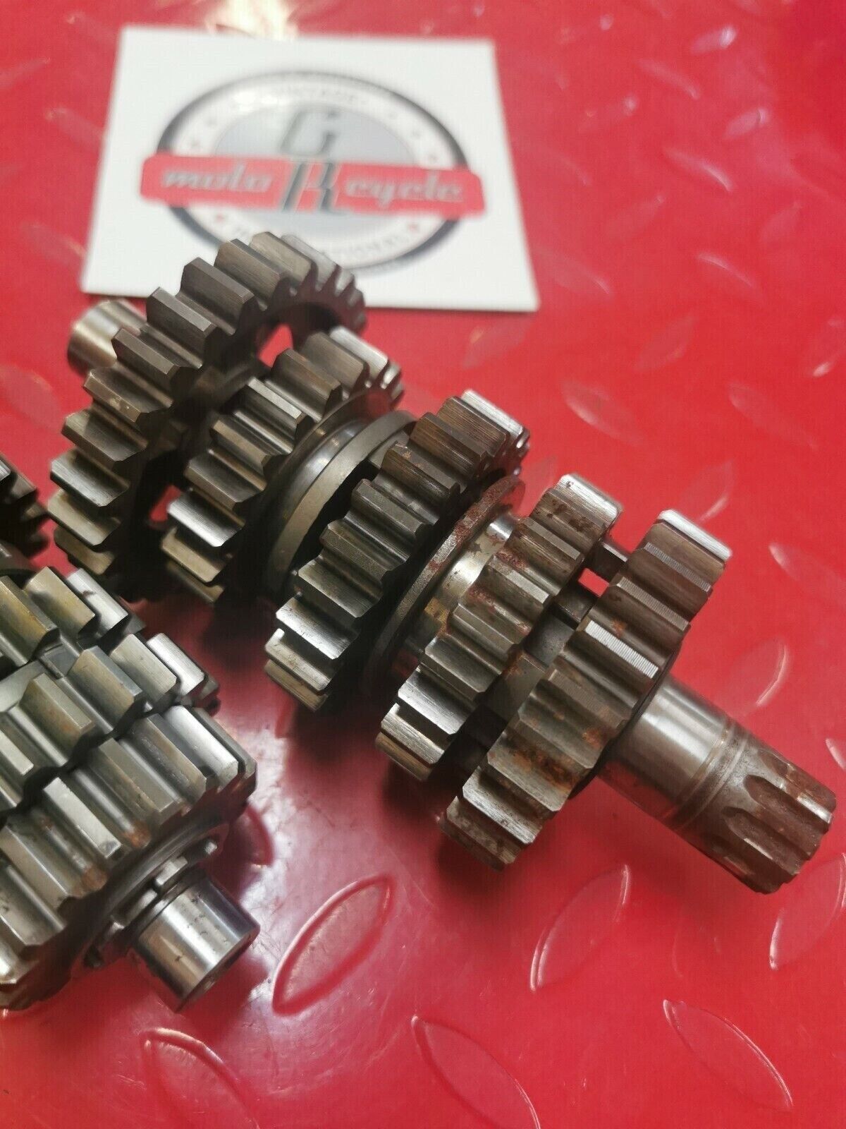 Honda CR250R 1986 transmission mainshaft countershaft main counter shaft gear