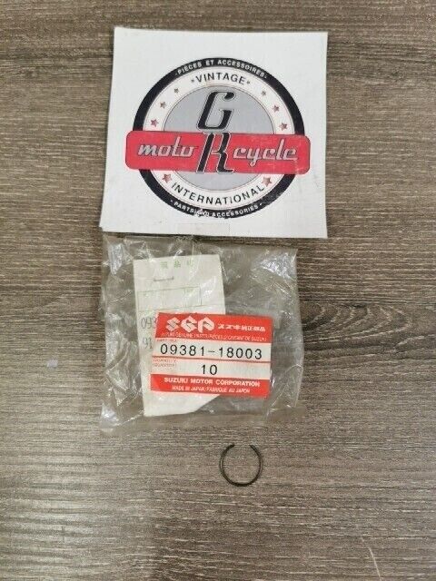 NOS SUZUKI GSF600 GSX1300RA GSX600FU GSX750F GV700GLF CIRCLIP 09381-18003 S58