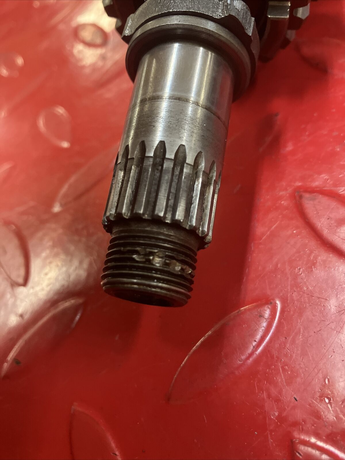 Suzuki RM125 1980 transmission mainshaft countershaft main counter shaft gear