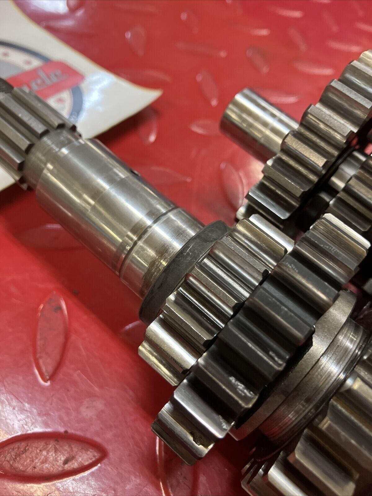 Honda CR250R 1984 transmission mainshaft countershaft main counter shaft gear