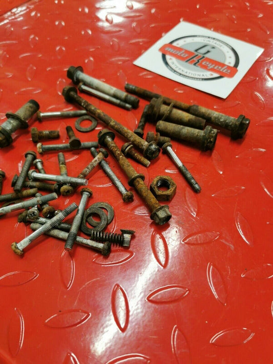 Yamaha MX100 1980 motor engine hardware bolt nut crankcase bottom top end cover