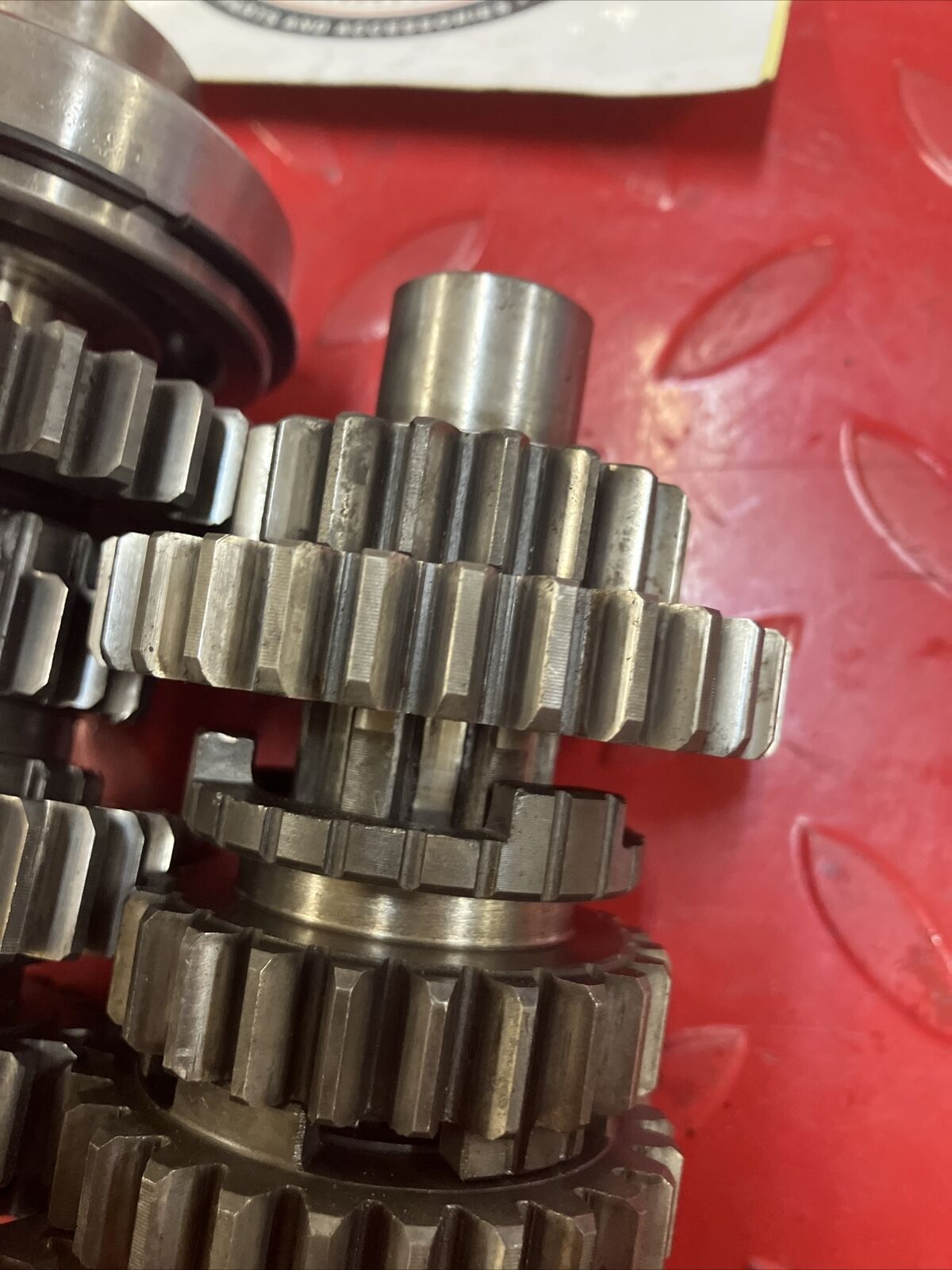 Yamaha DT2 DT250 1972 transmission mainshaft countershaft main shaft gear