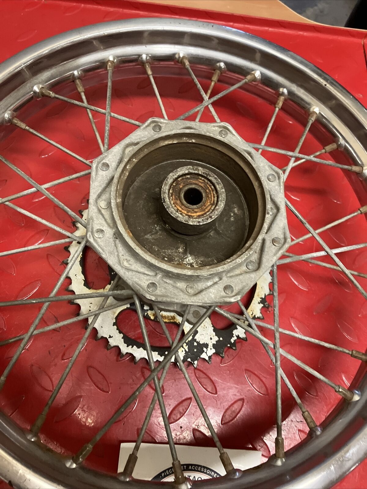 Kawasaki KDX80 1987 rear wheel rim hub 1984 - 1988