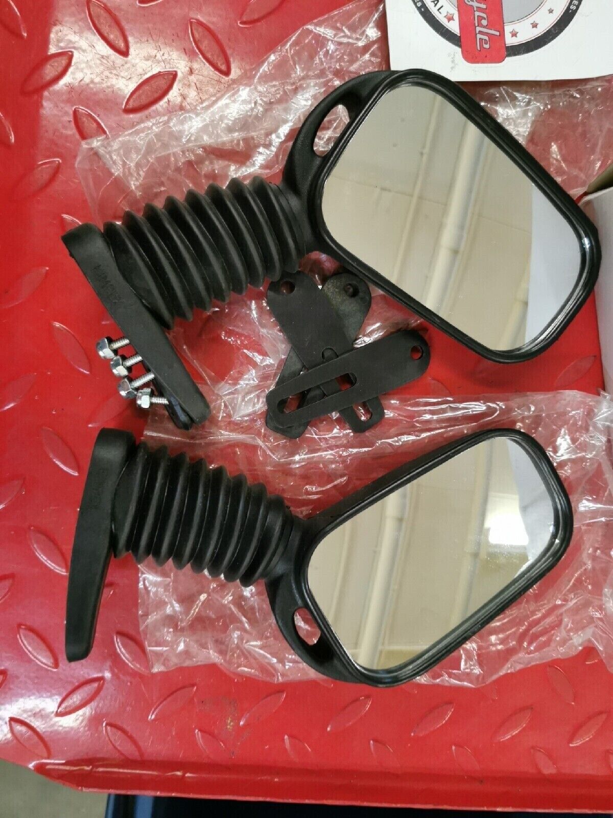 NOS ARCTIC CAT Snowmobile PAIR KIMPEX  MIRRORS RIGHT AND LEFT HAND 12-165-06  J6