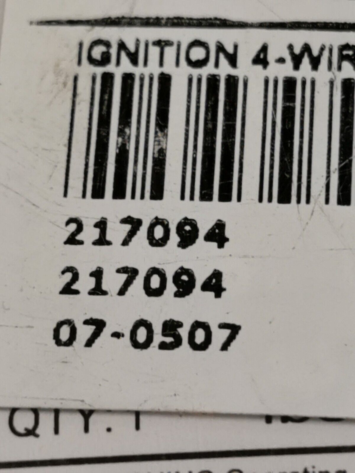 NOS MOGOPARTS Ignition Key Switich Sealed 4 Wire MALE 217094 07-0507 J3