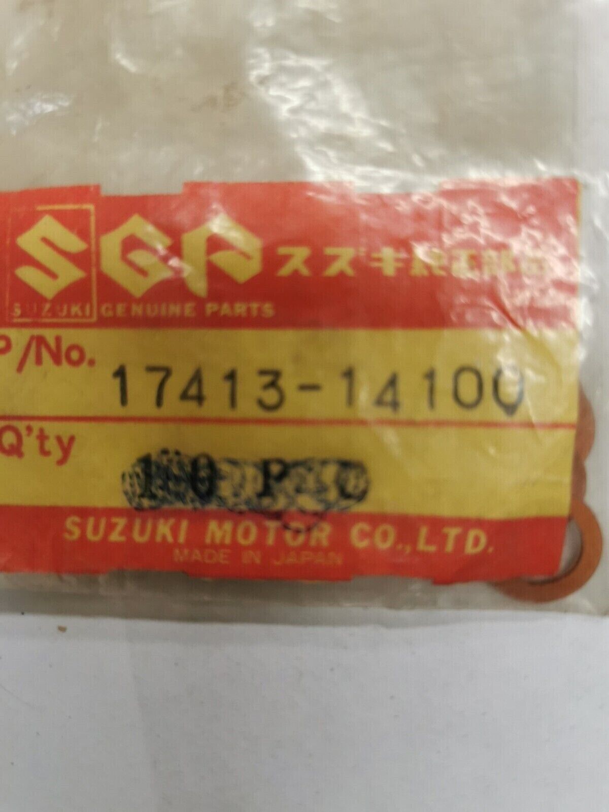 NOS SUZUKI RM125 RM80 DRAIN GASKET 17413-14100 S28