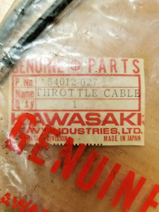 NOS KAWASAKI G3SS G3TR  THROTTLE CABLE  54012-027  K9