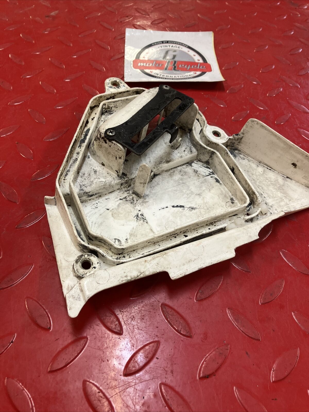 Yamaha YZ80 1984 1985 Left side airbox cover white