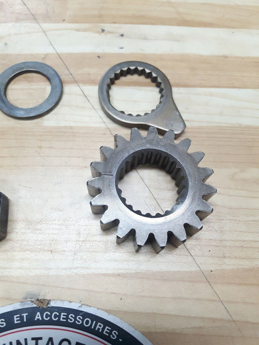 Honda XR200R 1984 primary drive gear crankshaft nut rotor pulser washer