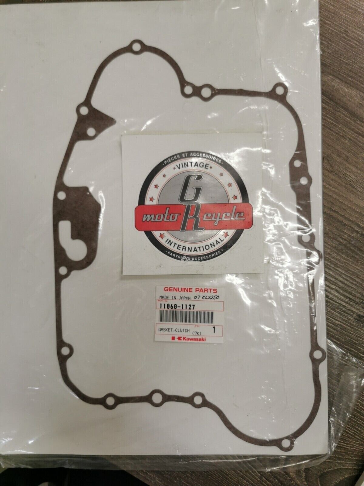 NOS KAWASAKI KLR250 KL250 1985 - 2005 CLUTCH COVER GASKET 11060-1127 K31