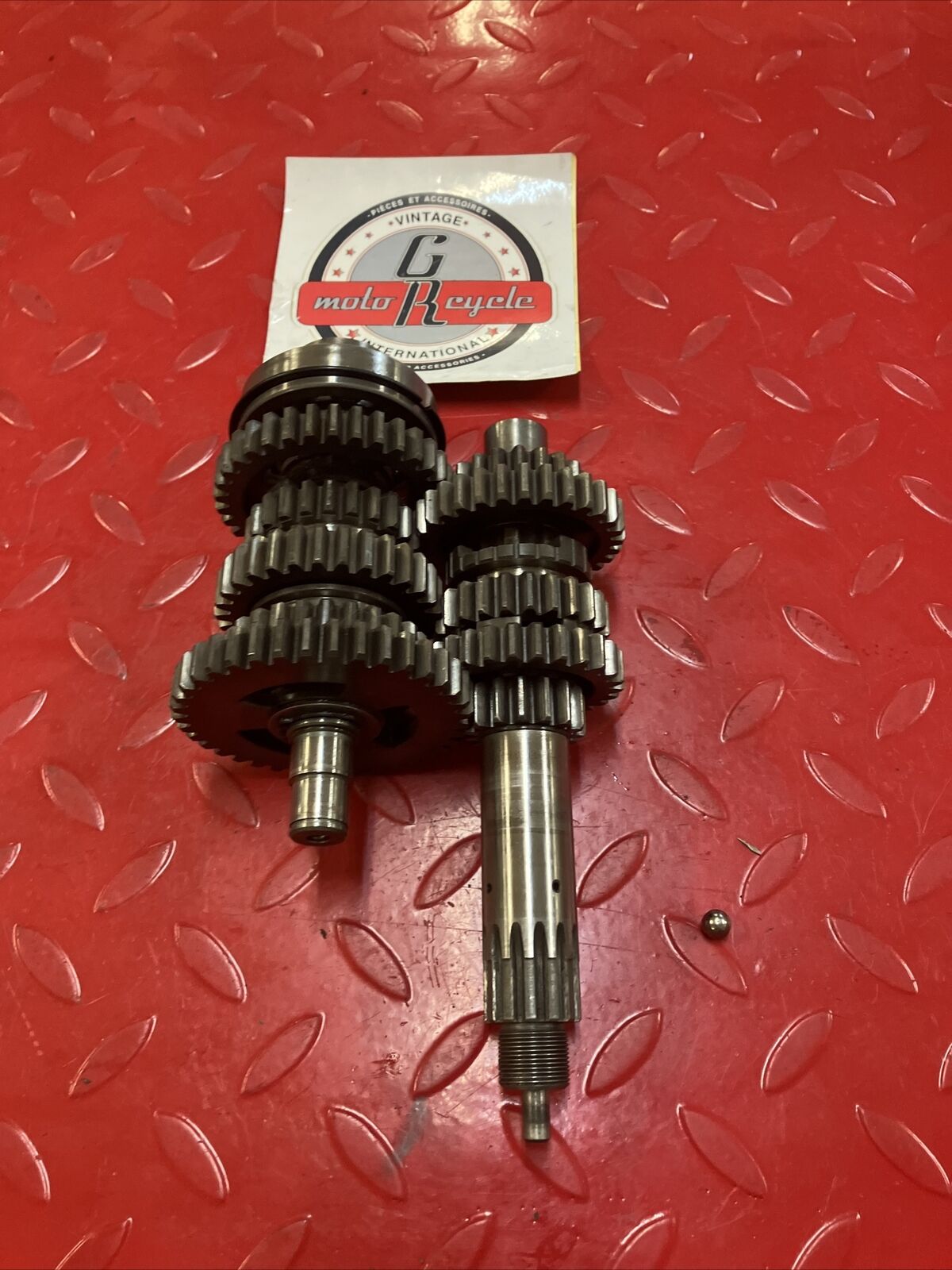 Yamaha DT2 DT250 1972 transmission mainshaft countershaft main shaft gear