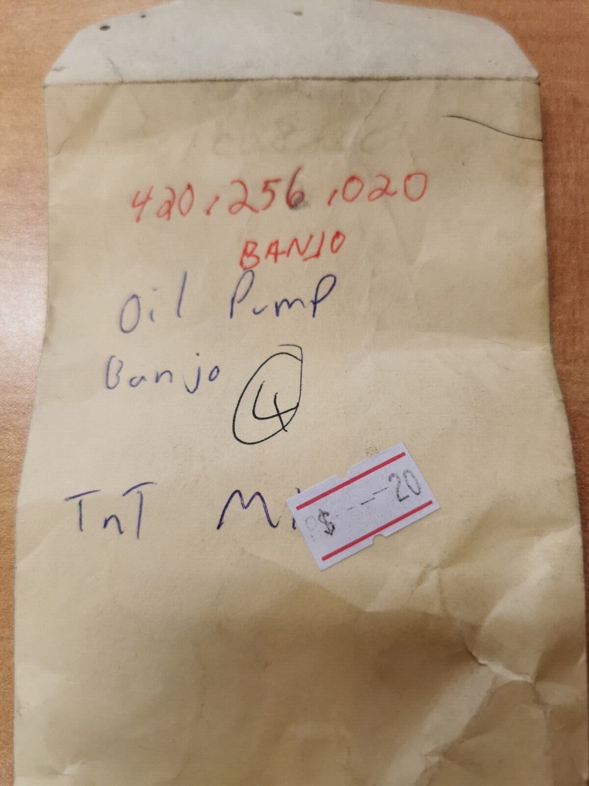NOS CAN-AM TNT MX OIL PUMP BANJO 420-256-020 CA4