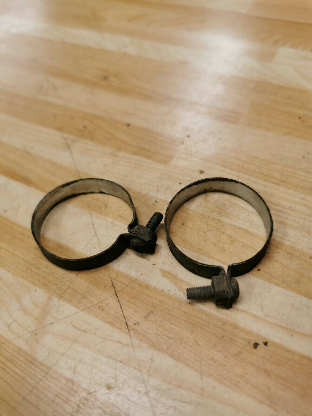 Yamaha DT125 1980 front fork boots gaitors clamp band upper