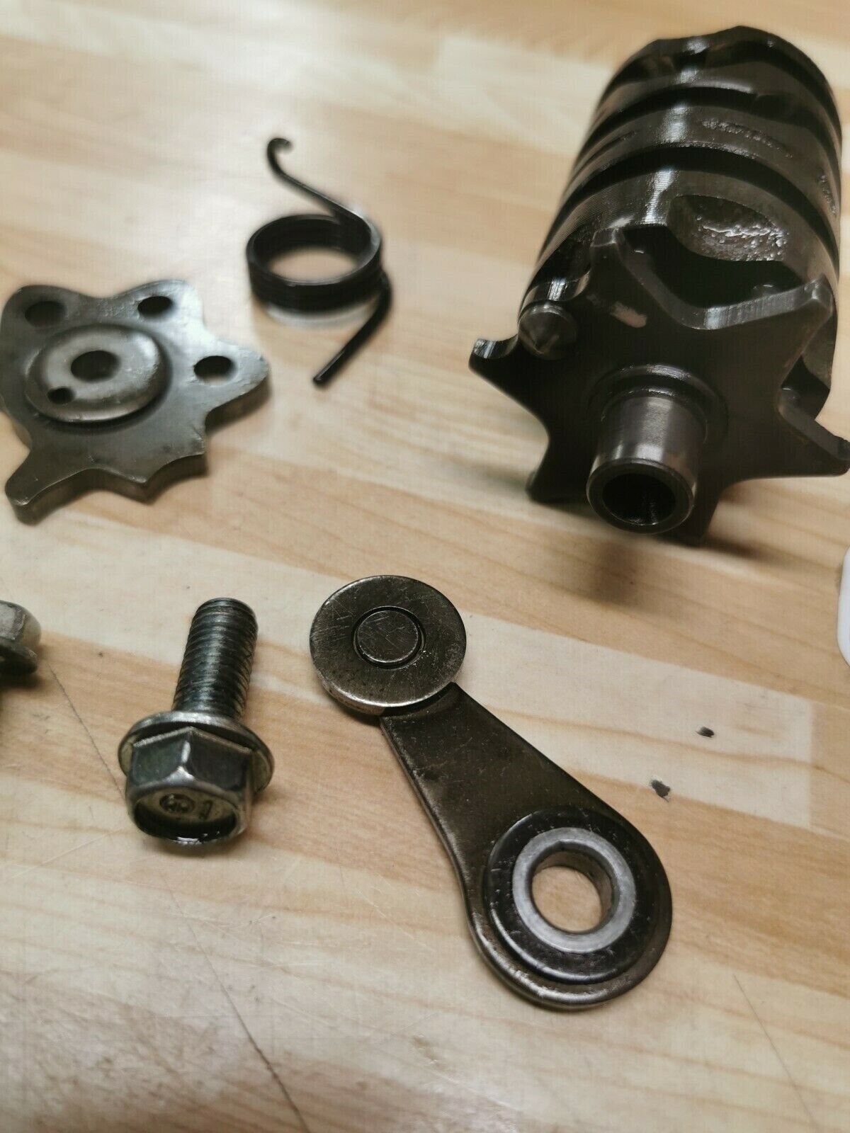 Honda XL600R 1986 transmission gearshift gear drum cam stop lever spring