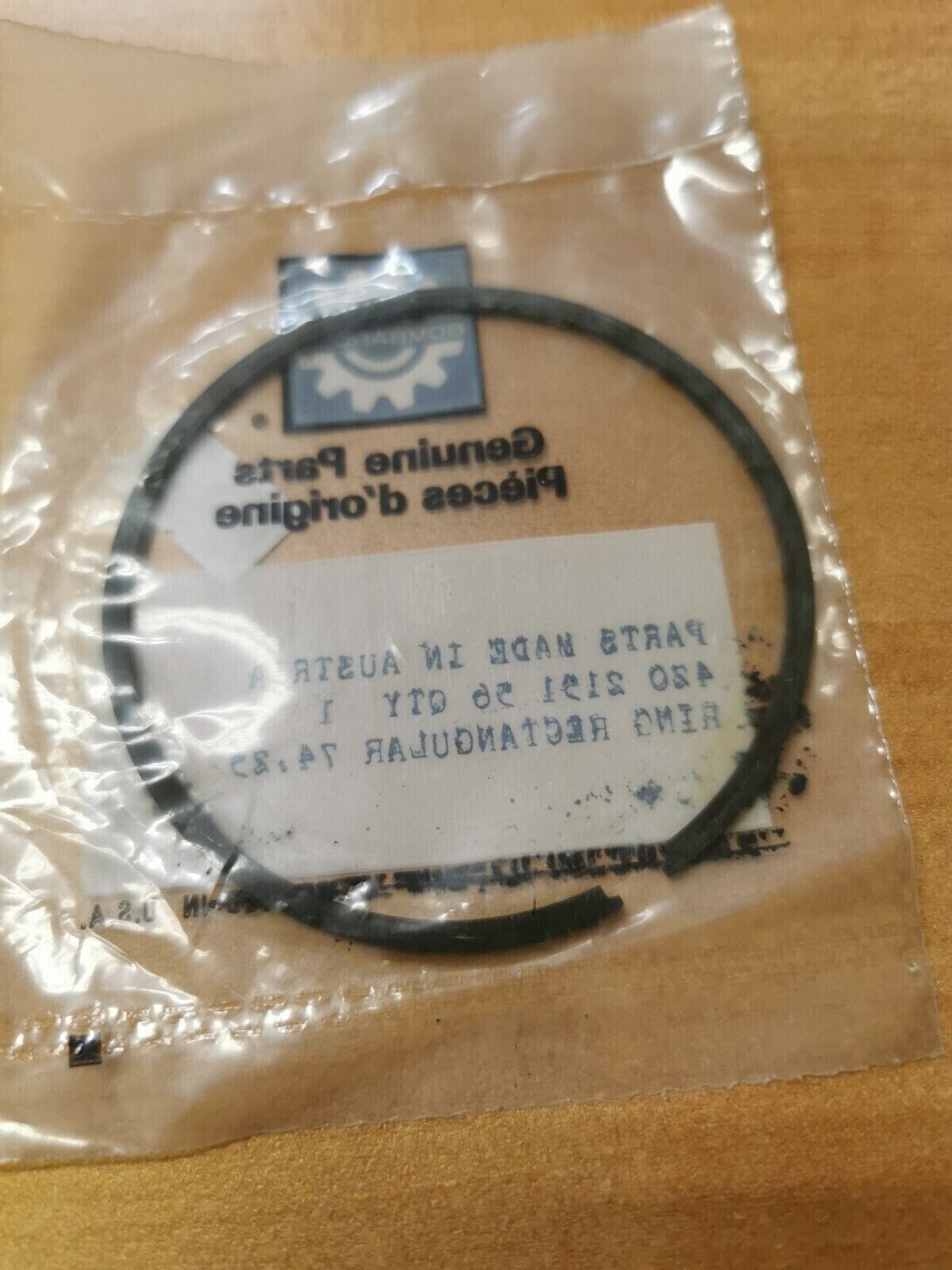 NOS CAN-AM TNT  MX PISTON RING  74.25 MM 1ST OVER 420-2151-56  CA2