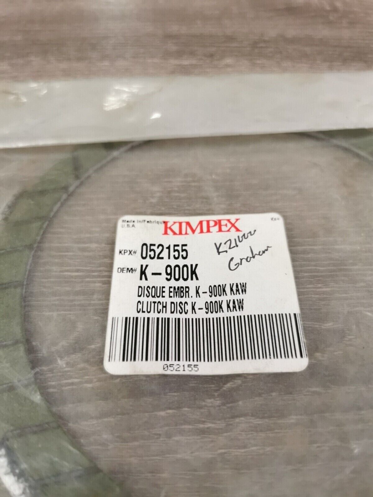 NOS KIMPEX KAWASAKI KZ1000 Clutch Plate K-900K J25