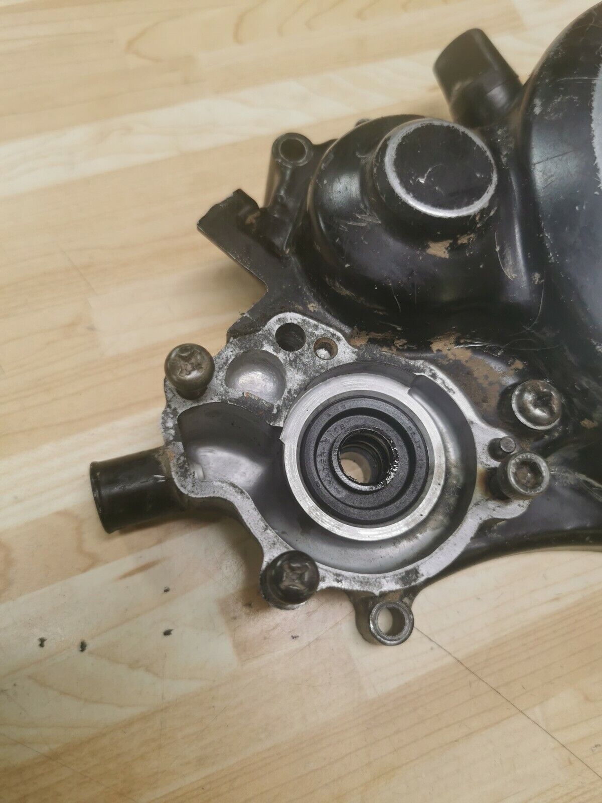 Yamaha YZ125 1985 left crankcase clutch cover 1983 1984