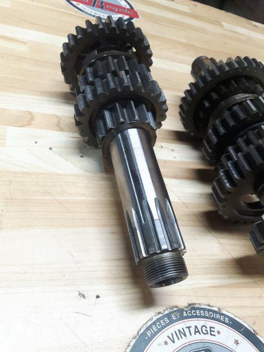 Yamaha DT250 1977 transmission mainshaft countershaft shaft gear DT400 1978