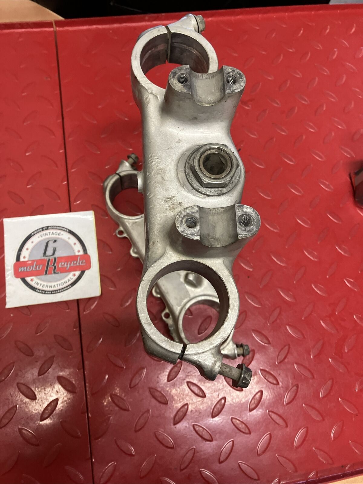 Honda CR250R 1990 Steering stem triple clamp tree top bridge 1991 CR125R 1990
