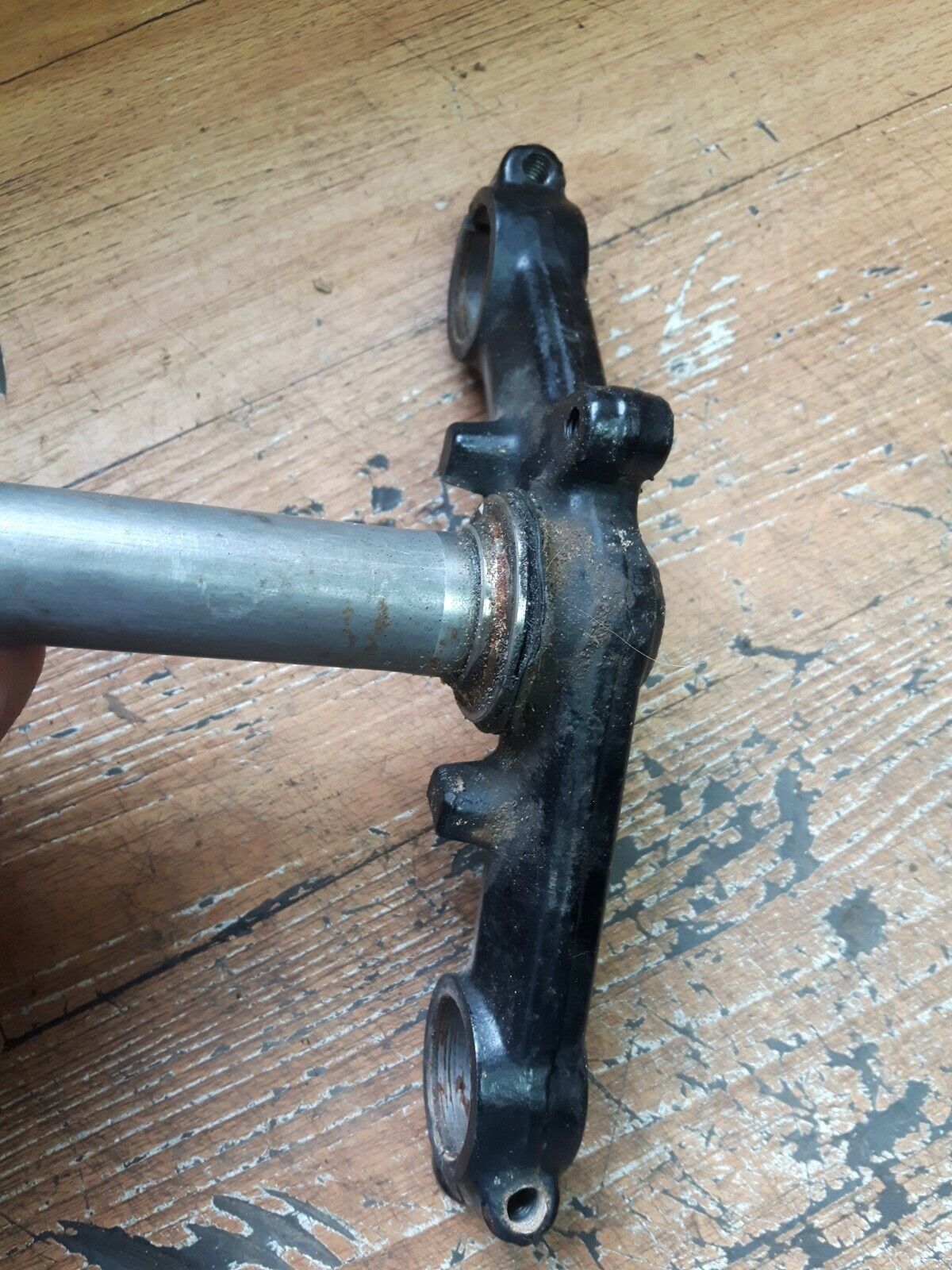 Honda XR80R 1993 steering stem triple tree clamp XR100R 1985 - 1996