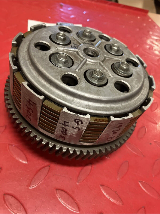 Suzuki GS400E 1980 1981 clutch assembly basket hub pressure plate U6