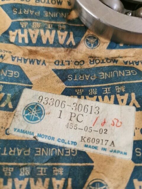 NOS YAMAHA EX340B EX440 EX440C SRX340 GPX433G BEARING 93306-30613-00 Y152